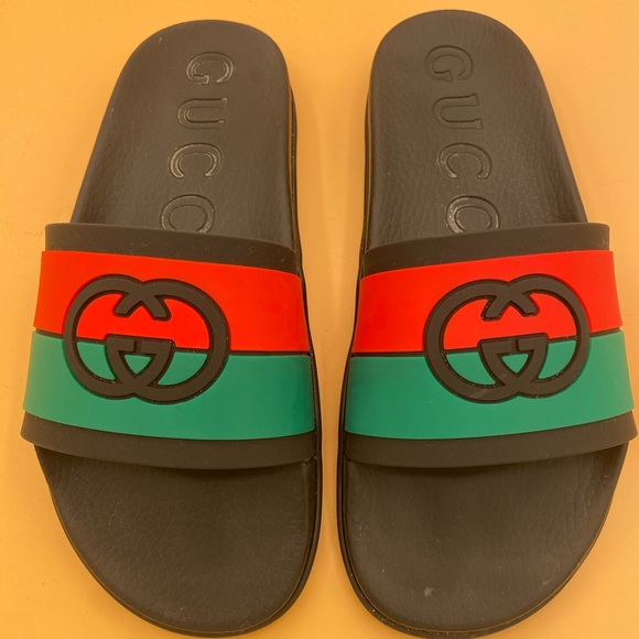 Gucci rubber flip flops size US 10.5 uk 10 - Picture 1 of 7